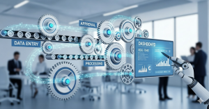 Obraz pokazujący automatyzację procesów biznesowych