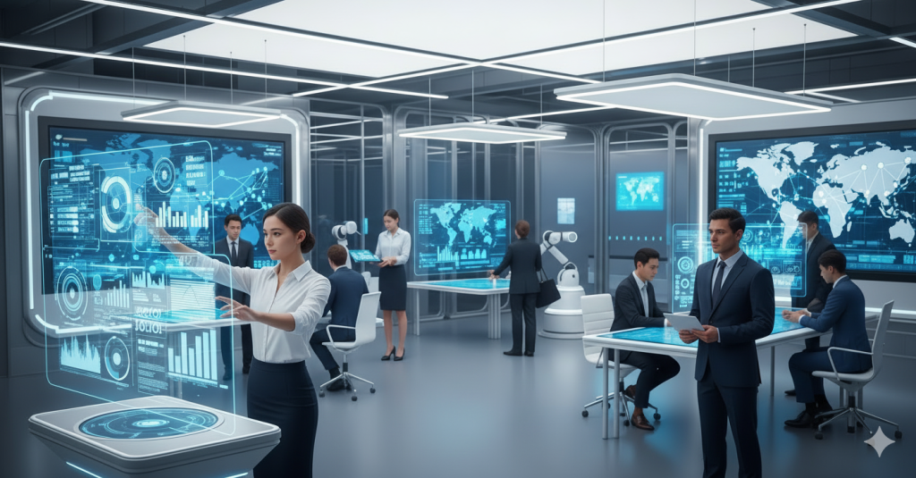 Obraz pokazujący sztuczną inteligencję w biznesie